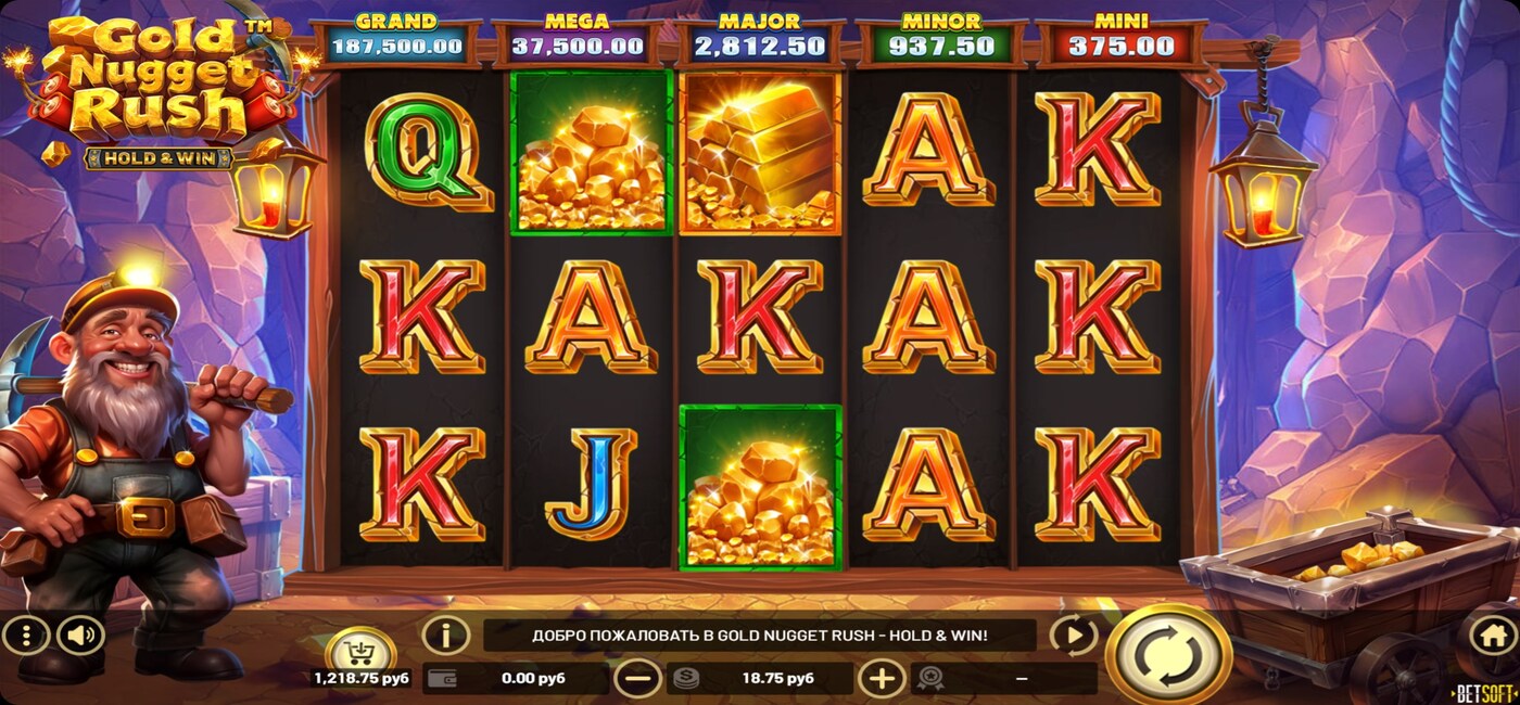 Gold Nugget Rush Hold and Win